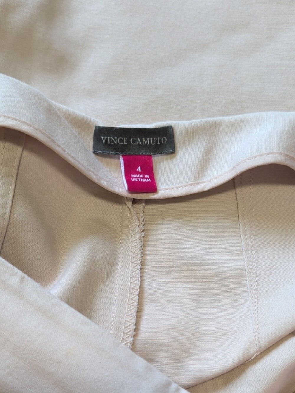 Vince Camuto Women's Straight Leg Pants in Light Beige - Picture 7 of 13